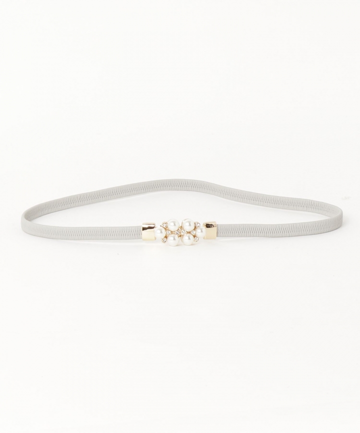 パールビジュ細ゴムベルト パーティーベルト【ネコポス】