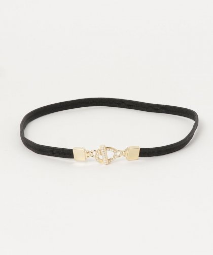 パールリングバックルパーティーゴムベルト【ネコポス】 パールリングバックルパーティーゴムベルト【ネコポス】