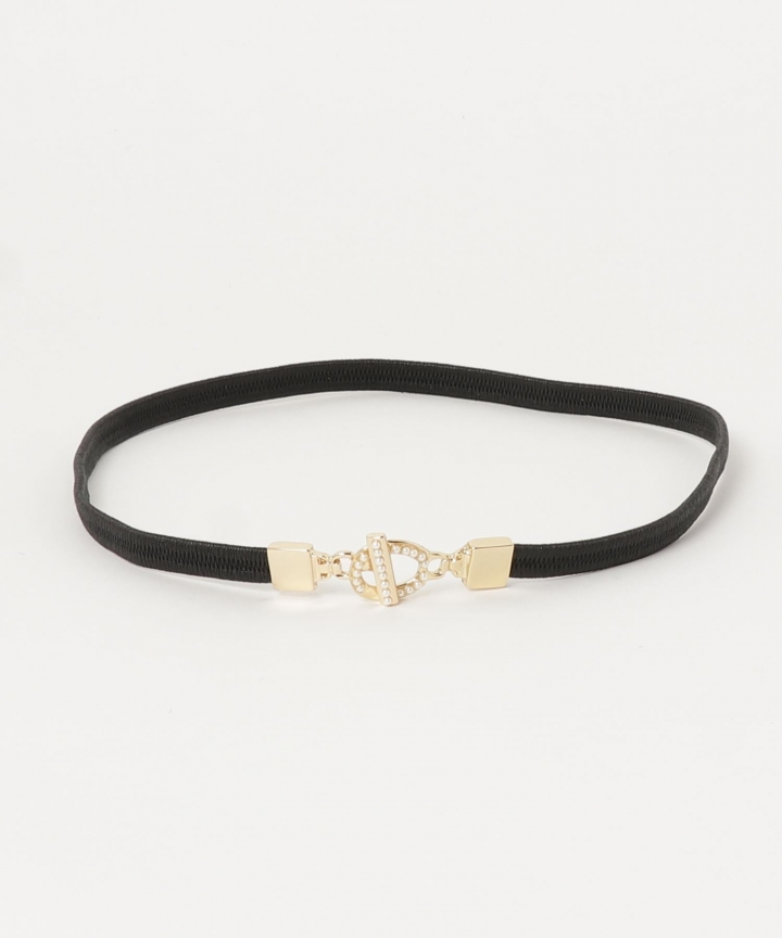 パールリングバックルパーティーゴムベルト【ネコポス】