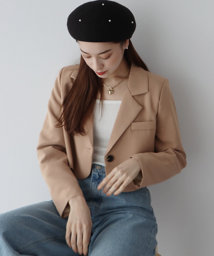 【TIME SALE】ショートジャケット テーラードジャケット 【TIME SALE】ショートジャケット テーラードジャケット