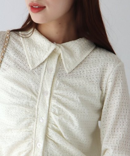【SALE】パンチングシャーリングシャツ【ネコポス】 【SALE】パンチングシャーリングシャツ【ネコポス】