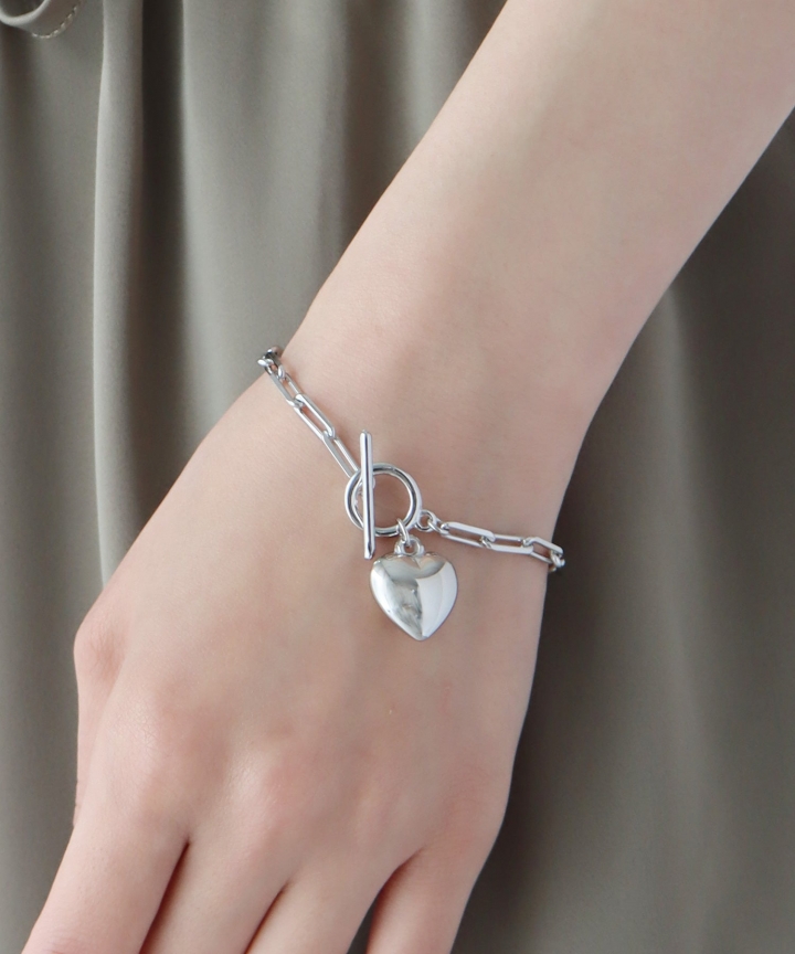 ハートモチーフブレスレット【ネコポス】