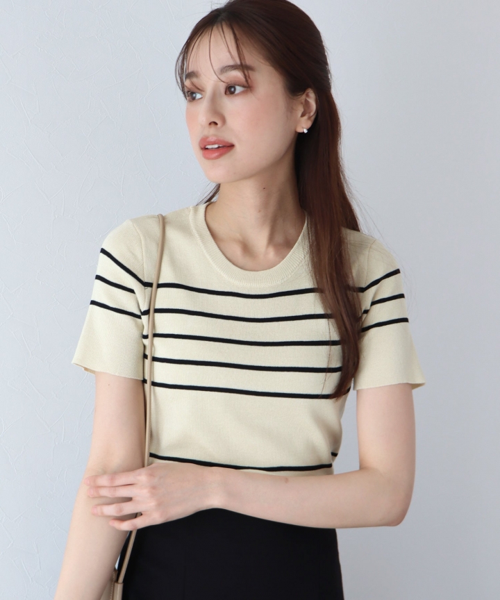 【TIME SALE】ボーダーサマーニット【ネコポス】 【TIME SALE】ボーダーサマーニット【ネコポス】