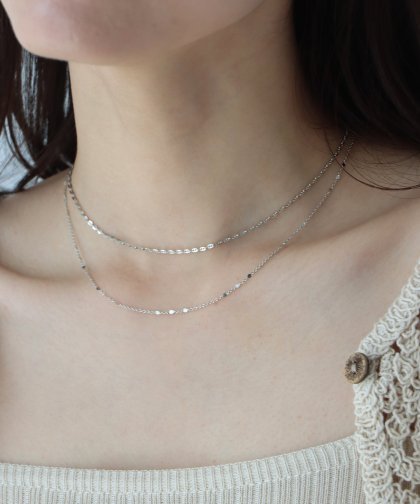 スパークルチェーンネックレス / ニッケルフリー【ネコポス】 スパークルチェーンネックレス / ニッケルフリー【ネコポス】