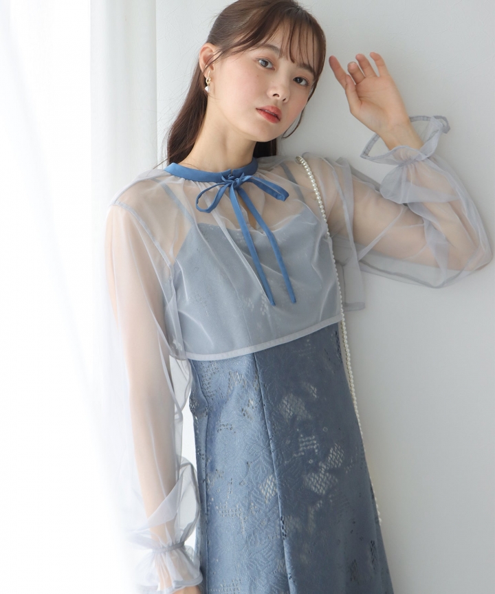 【TIME SALE】ボレロxレースマーメイドパーティードレス 【TIME SALE】ボレロxレースマーメイドパーティードレス