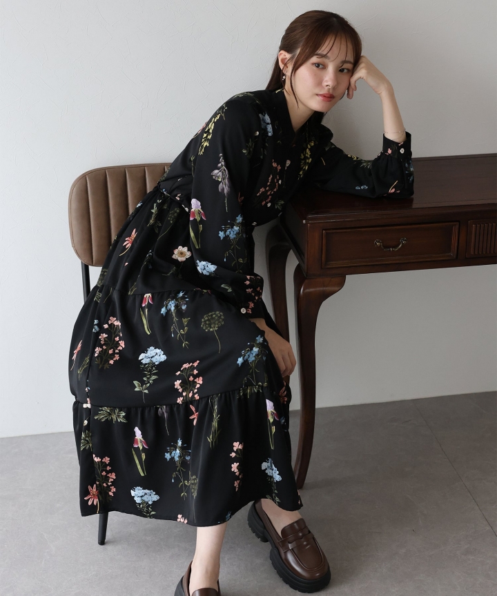 ティアードワンピース ティアードワンピース