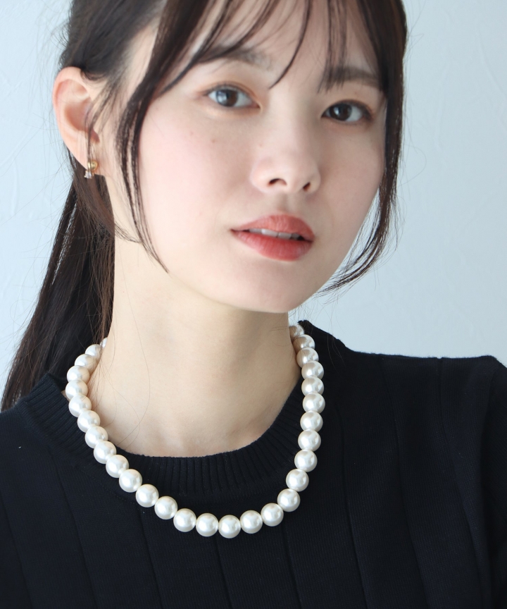 12mmパールネックレス【ネコポス】