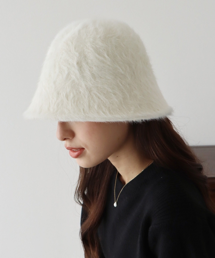 【SALE】ファーバケットハット