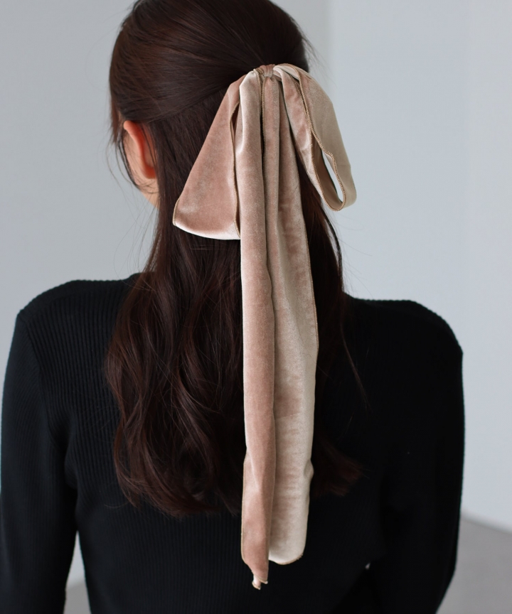 ベロアビッグリボンゴム【ネコポス】 ベロアビッグリボンゴム【ネコポス】