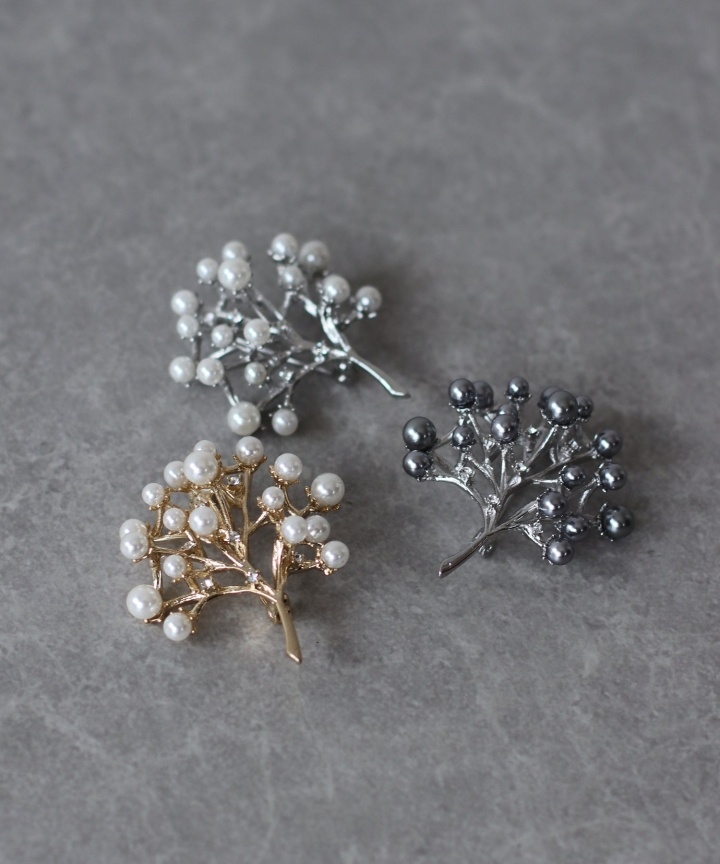 パールツリーブローチ【ネコポス】