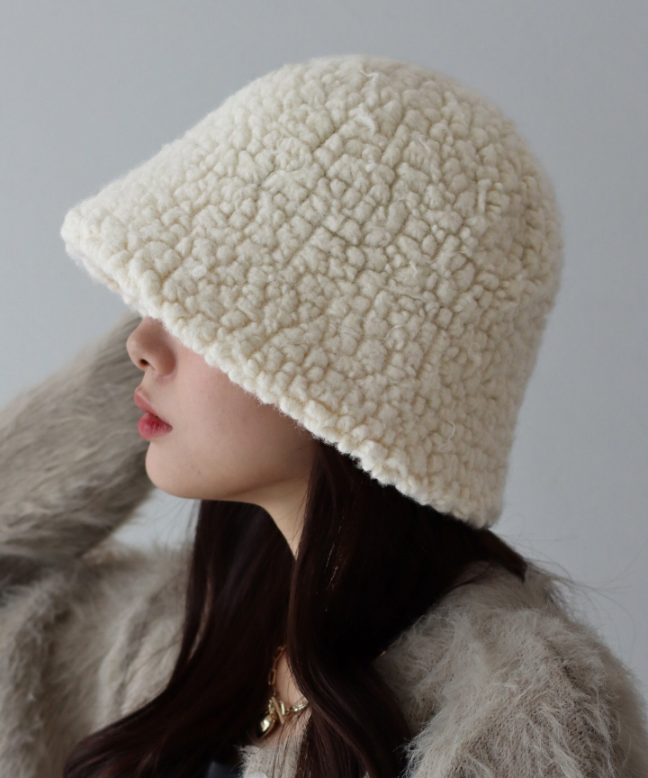 【SALE】ウールボアバケットハット