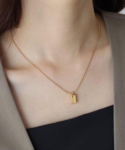 【SALE】スクエアスネークチェーンネックレス/ニッケルフリー【ネコポス】 【SALE】スクエアスネークチェーンネックレス/ニッケルフリー【ネコポス】