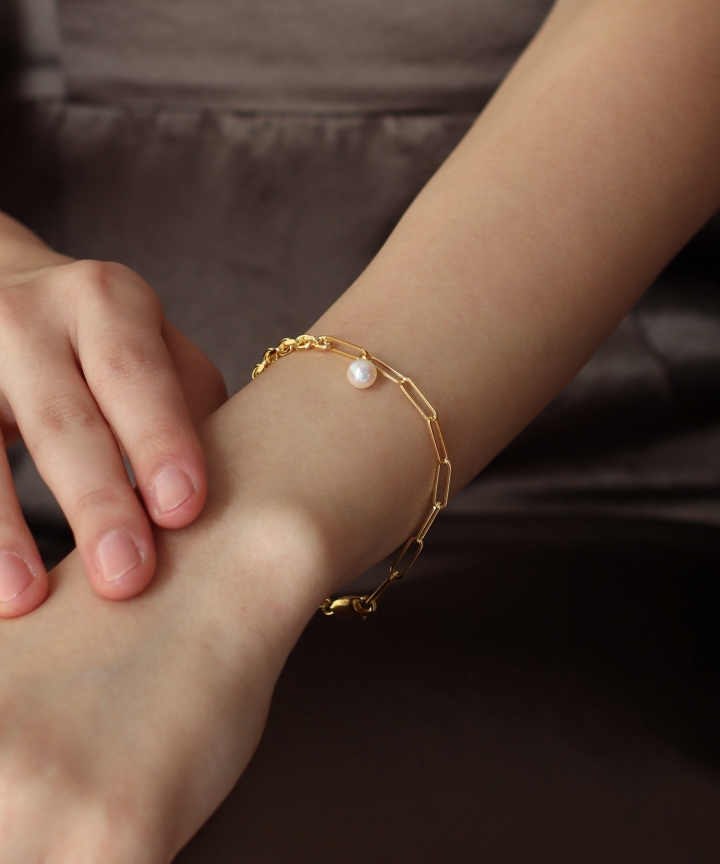 Ise-Shima バロックパール2タイプチェーンブレスレット【ネコポス】