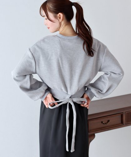 【SALE】バックリボンスウェット