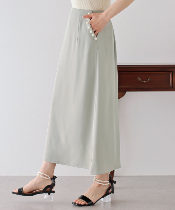 【SALE】ポケットパールラインスカート