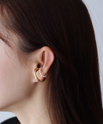 2連パールラインイヤーカフ【ネコポス】 2連パールラインイヤーカフ【ネコポス】