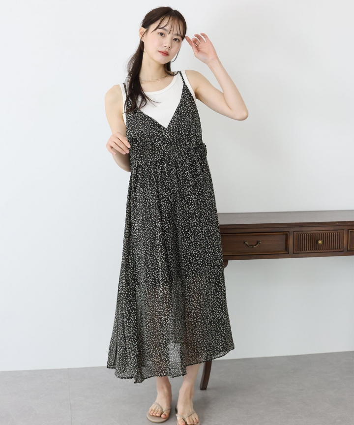 【SALE】プリントキャミワンピース 【SALE】プリントキャミワンピース