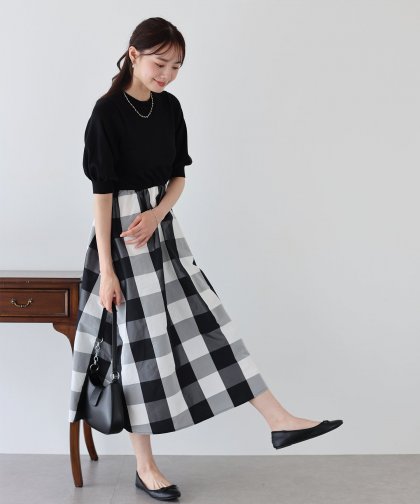 【SALE】チェックドッキングワンピース 【SALE】チェックドッキングワンピース