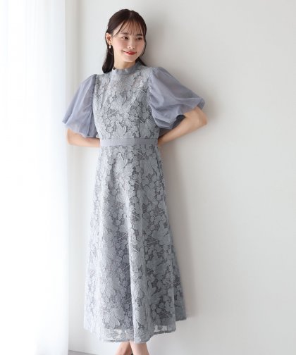 【SALE】エンブロイダリ―レースパーティードレス 【SALE】エンブロイダリ―レースパーティードレス