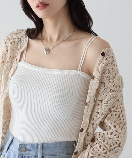 【SALE】ダブルストラップキャミソール【ネコポス】 【SALE】ダブルストラップキャミソール【ネコポス】