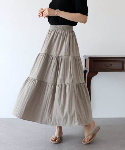 【SALE】ナイロンティアードスカート 【SALE】ナイロンティアードスカート