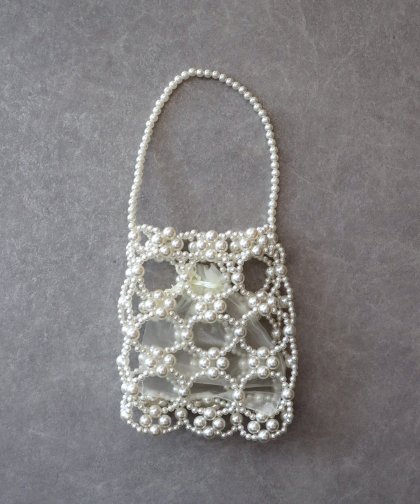 ビーズスクエアハンドバッグ ビーズスクエアハンドバッグ