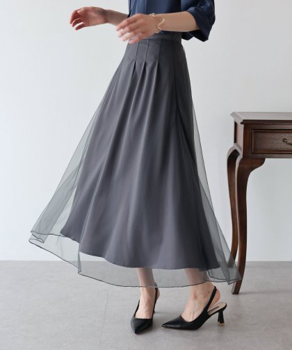 ハイウエストチュールスカート ハイウエストチュールスカート