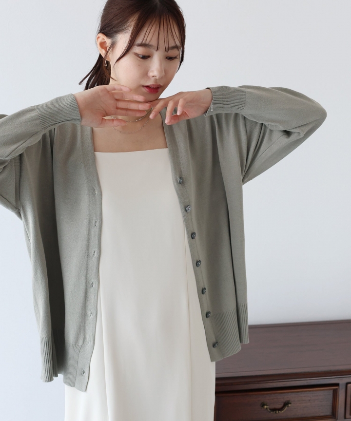 【SALE】シアーニットカーディガン
