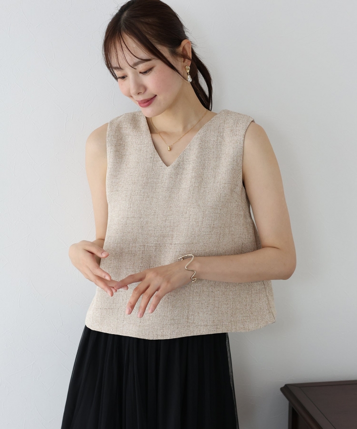 ノースリーブブラウス【ネコポス】 ノースリーブブラウス【ネコポス】