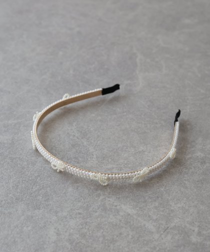 リボンパールカチューシャ【ネコポス】 リボンパールカチューシャ【ネコポス】