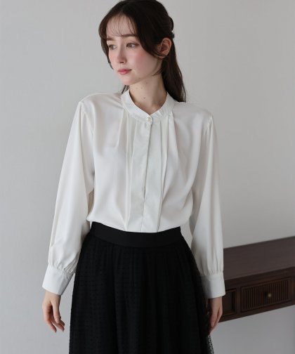 2WAYフロントタックブラウス【ネコポス】 2WAYフロントタックブラウス【ネコポス】