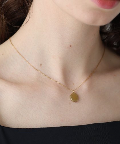 サークルメタルネックレス / サージカルステンレス【ネコポス】 サークルメタルネックレス / サージカルステンレス【ネコポス】