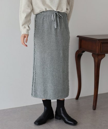 【SALE】フリンジニットスカート 【SALE】フリンジニットスカート