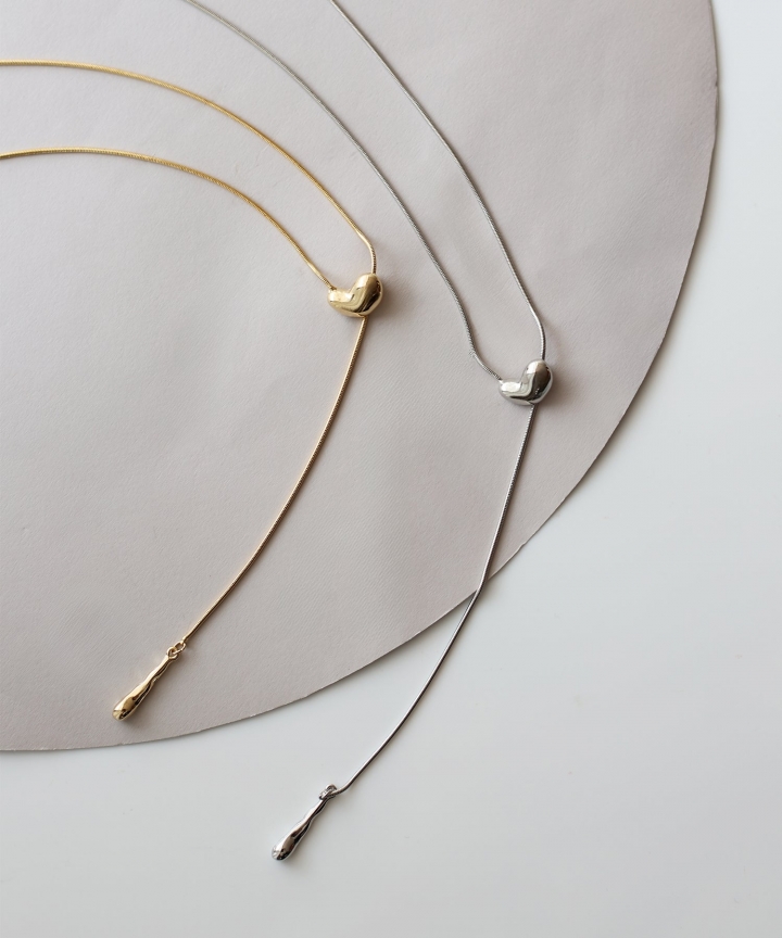 ニュアンスハートスライドネックレス【ネコポス】