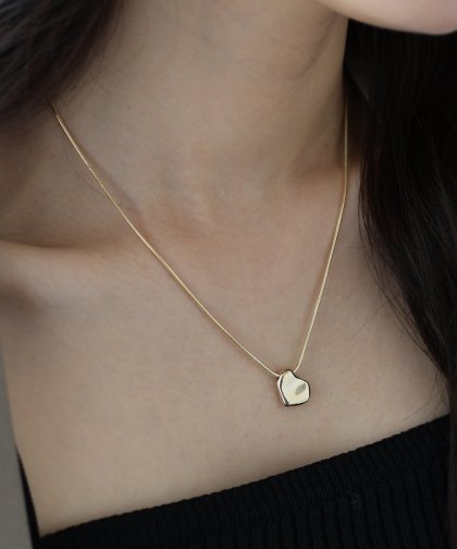ニュアンスハートネックレス / ニッケルフリー【ネコポス】 ニュアンスハートネックレス / ニッケルフリー【ネコポス】