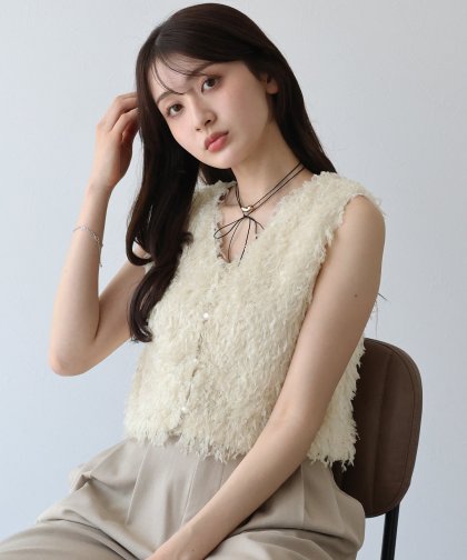 フェザーフリンジベスト フェザーフリンジベスト