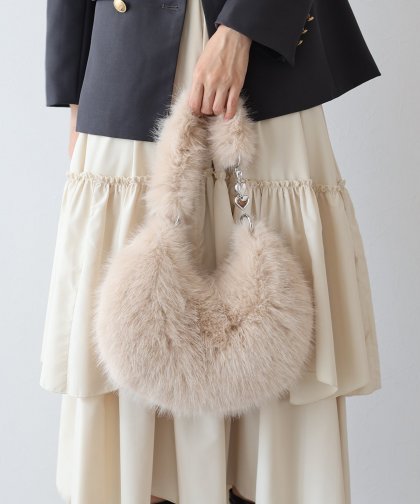 ハートチェーンファーバッグ ハートチェーンファーバッグ