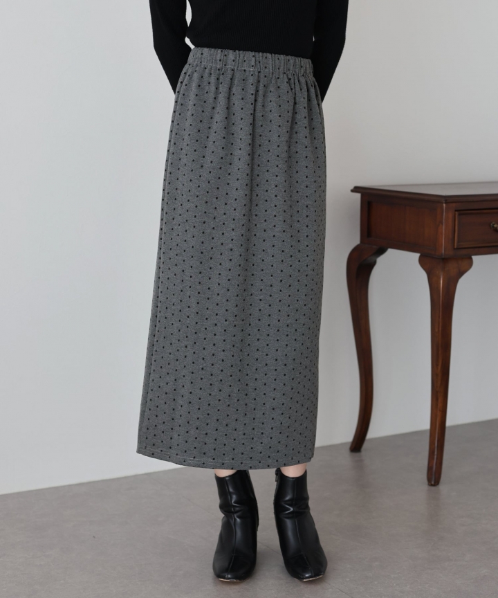 【SALE】ドットタイトスカート