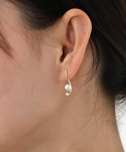 ラッパパールピアス【ネコポス】