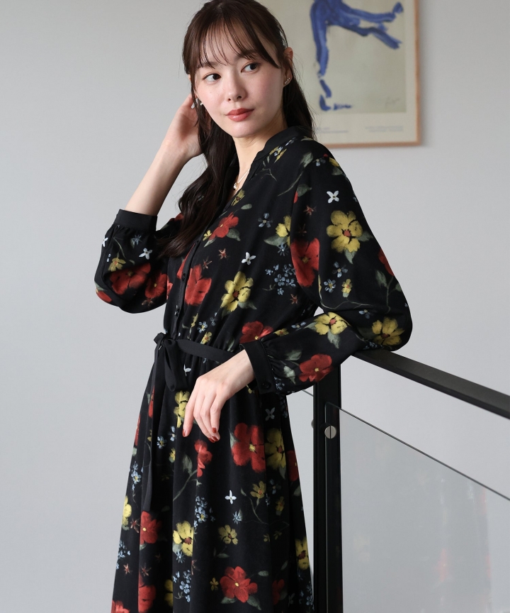 リボンフロッキーワンピース