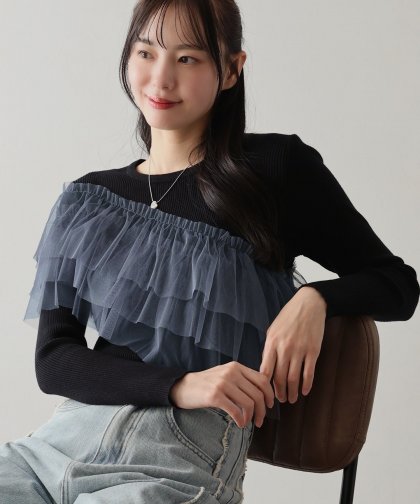 【TIME SALE】アシメチュールニット 【TIME SALE】アシメチュールニット