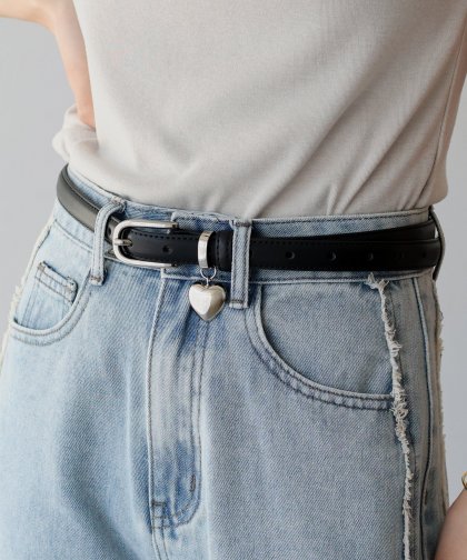 【TIME SALE】ハートチャームベルト 【TIME SALE】ハートチャームベルト