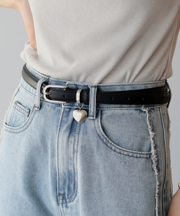 【TIME SALE】ハートチャームベルト