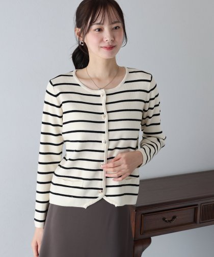 【SALE】金ボタンボーダーカーディガン 【SALE】金ボタンボーダーカーディガン
