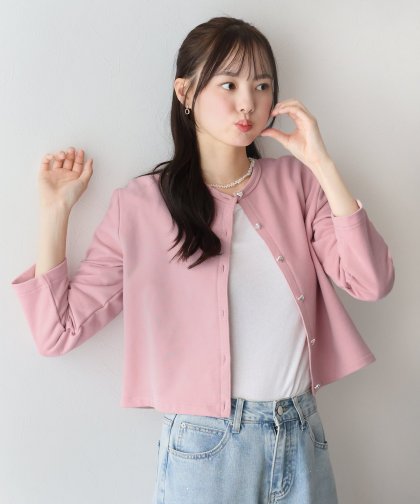 【SALE】ハートボタンスウェットカーディガン 【SALE】ハートボタンスウェットカーディガン