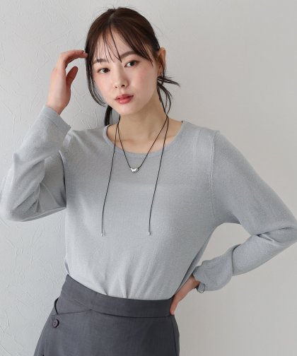 【SALE】ラメシアーニットトップス 【SALE】ラメシアーニットトップス