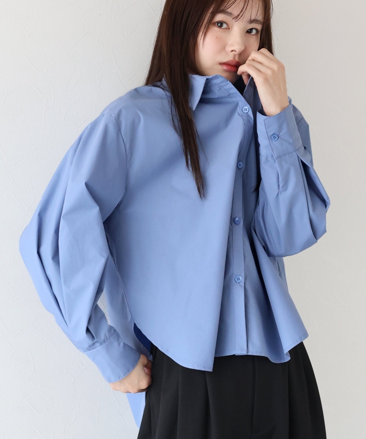 【SALE】タック袖ビッグシャツ[J by blue]