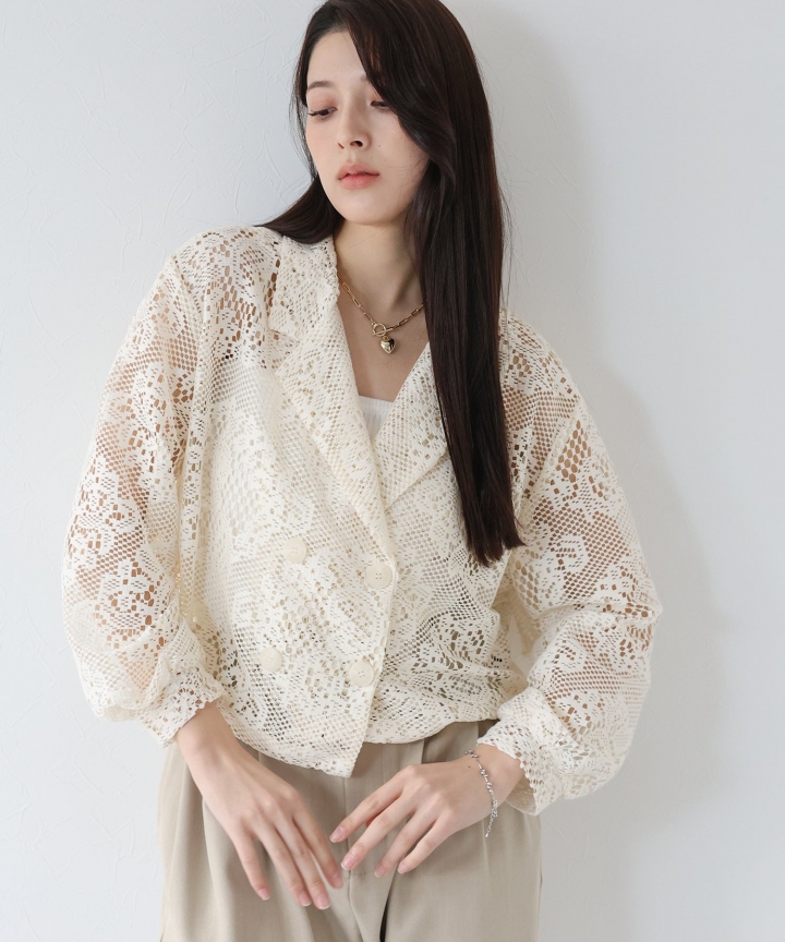 【TIME SALE】レースショートジャケット[J by blue]