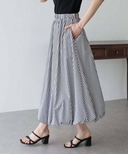 【SALE】ストライプ柄バルーンスカート 【SALE】ストライプ柄バルーンスカート