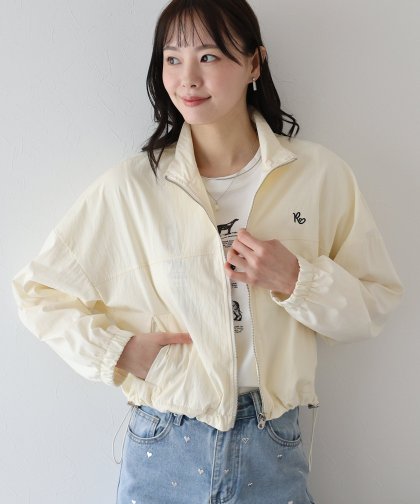 【TIME SALE】ワンポイント刺繍ブルゾン 【TIME SALE】ワンポイント刺繍ブルゾン
